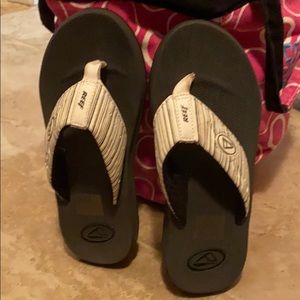 Ladies reef flip flops , ladies size 8